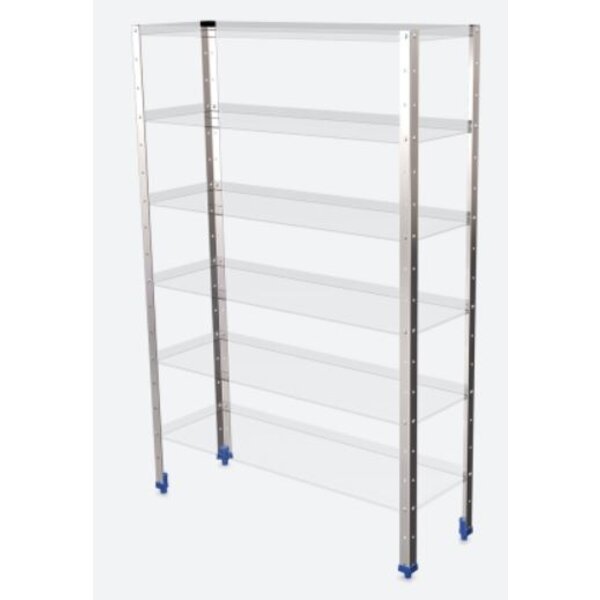 Fricosmos Stainless steel vertical support for modular shelving