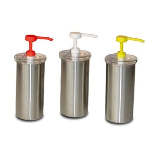 Sauce dispenser in stainless steel