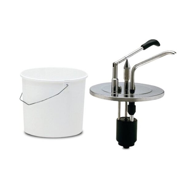 Fricosmos Sauce dispenser in stainless steel  + bucket