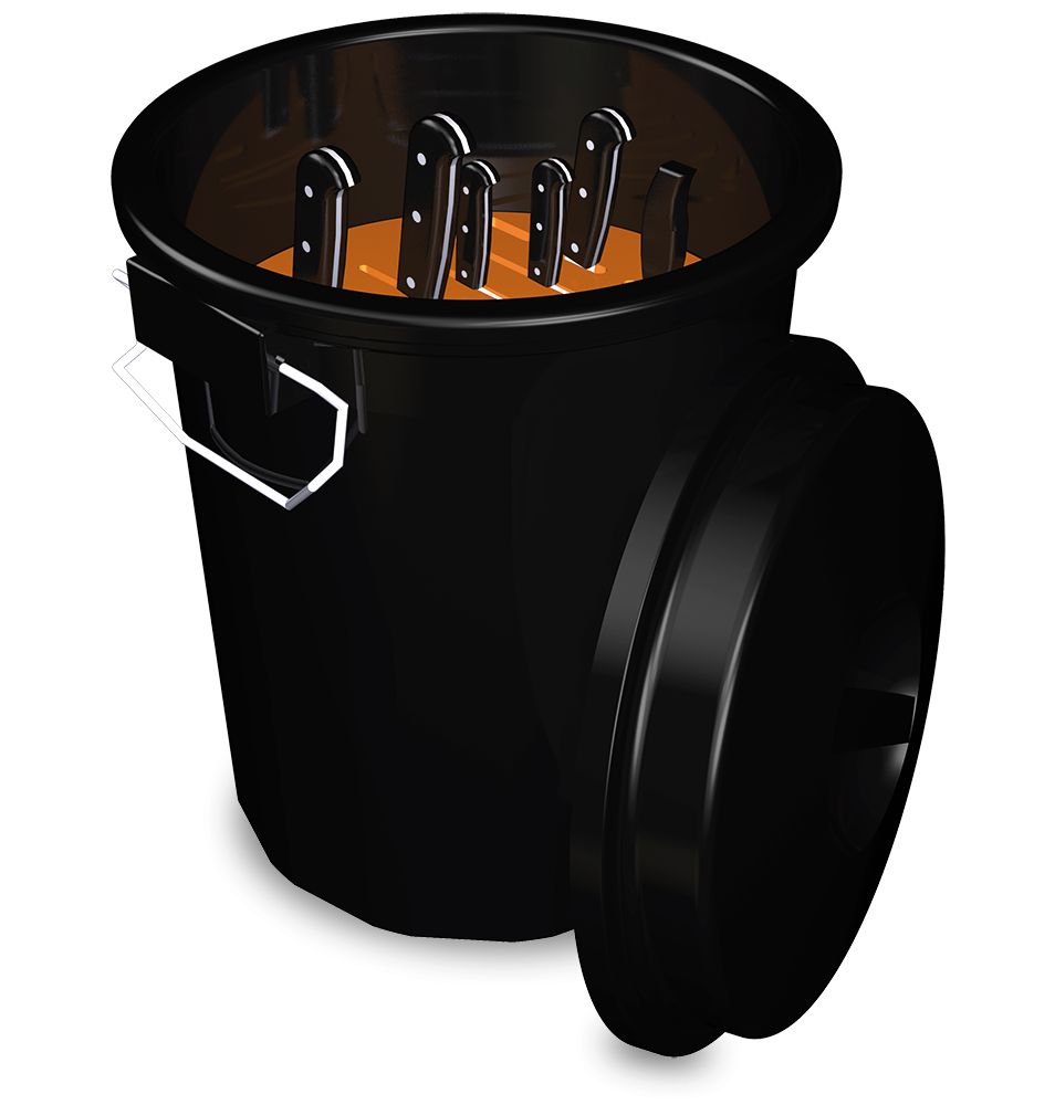 Container transport knives INOX RVS FOR FOOD INDUSTRY