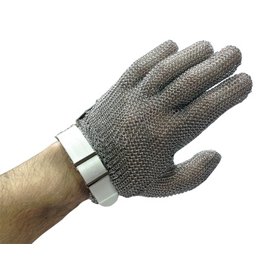 Mesh gloves in stainless steel
