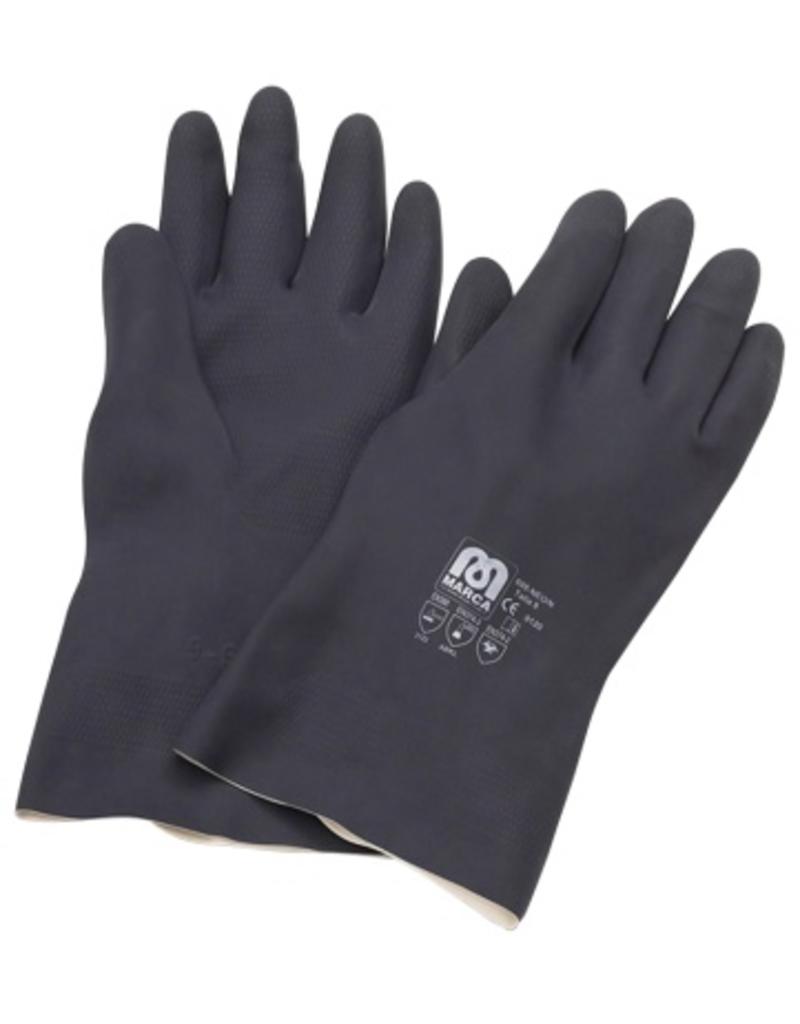 Beschermde handschoenen tegen chemische producten