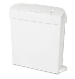 Sanitary bin with pedal operation