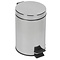 Wastepaper bin with pedal operation and lid