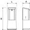 Electronically-operated stainless steel dispenser of hydroalcoholic gel