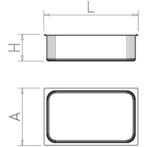 Gastronorm container - Model 1/2