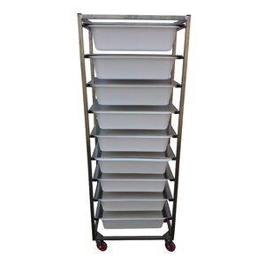 Raw material tower with lids