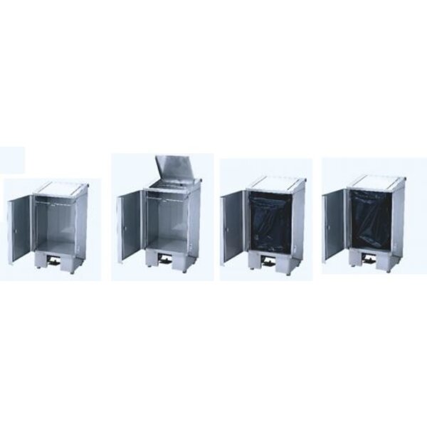 Seabiscuit line Soft contact waste bin 60, 90 and 120L with pedal and auger.