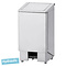 Seabiscuit line Soft contact waste bin 60, 90 and 120L with pedal and auger.