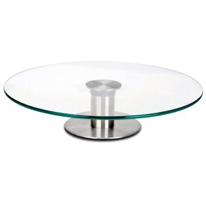 Rotary plate in glass