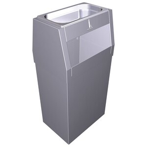 Combination ashtray and garbage bin