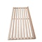 Beech wood grid for bread rack, with upstand.