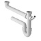 Washing-up sink 2 basins furniture 700mm depth base plate