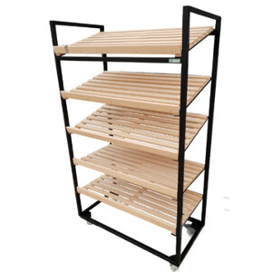 Bread rack black 3 slanted 2 flat