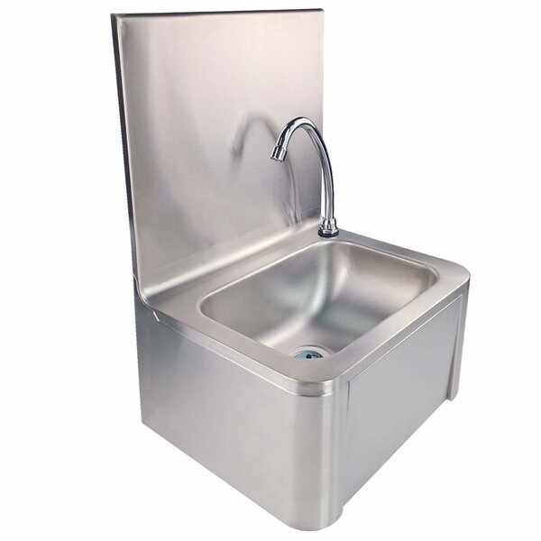 Seabiscuit line Hand washbasin with splash plate and soap dispenser