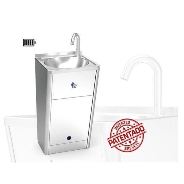 Fricosmos Mobile handwasher electronic washbasin with rechargeable battery