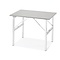 Side stainless steel folding table