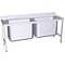 Double sink with large capacity