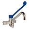 Mixer tap with wall mount and elbow control