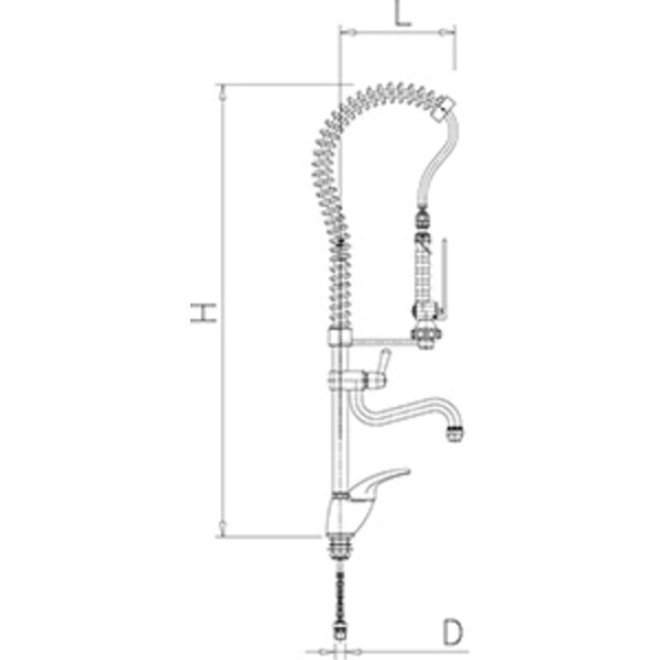 Fricosmos Pre-rinse shower with spout