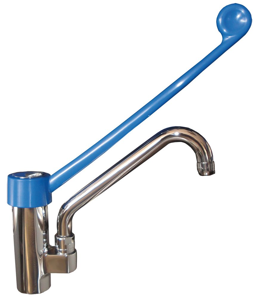 Mixing tap with elbow operation INOX RVS FOR FOOD INDUSTRY