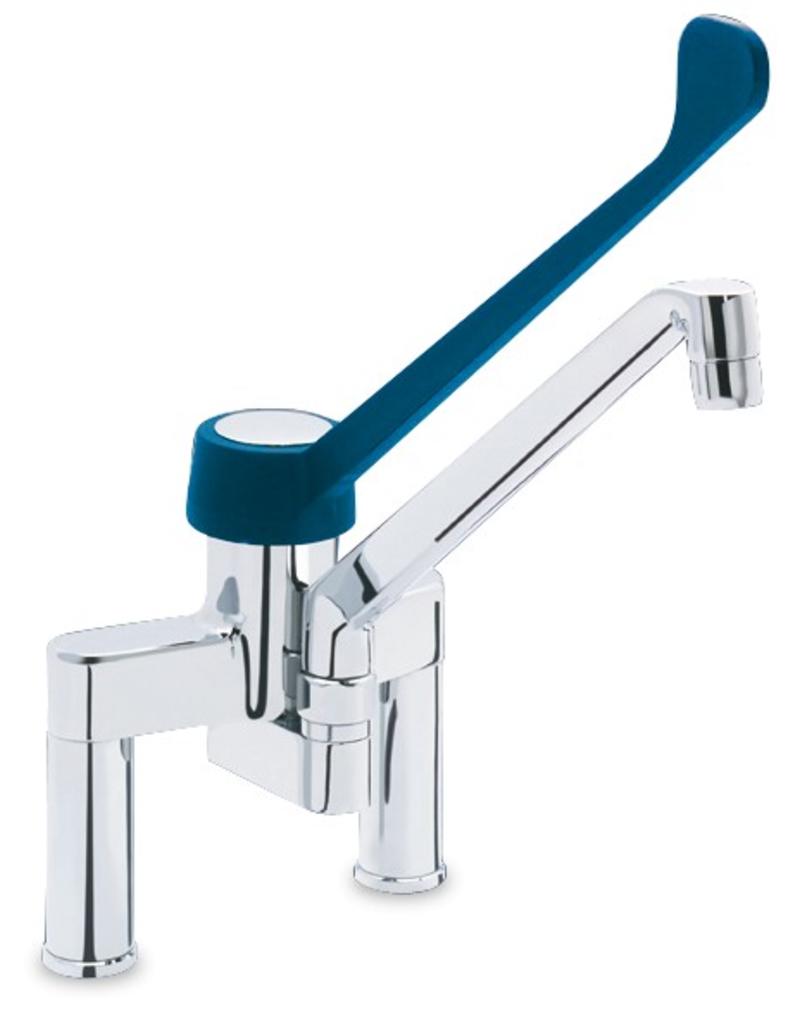 Mixing tap with elbow operation INOX RVS FOR FOOD INDUSTRY
