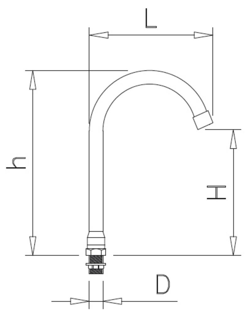 Rotating tap INOX RVS FOR FOOD INDUSTRY