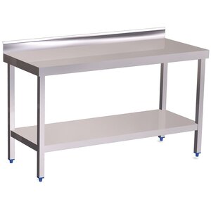 Wall table with shelf