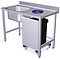 Sink cart for waste bin