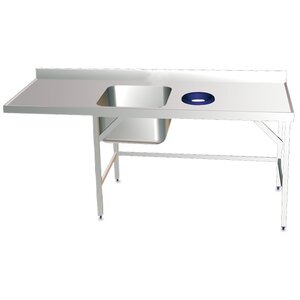 Prepurge table with waste chute