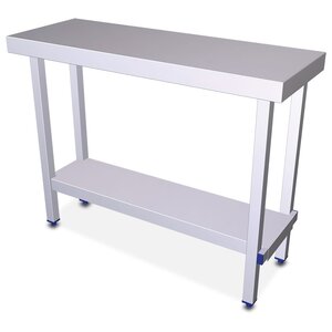 Foldable island table with shelf