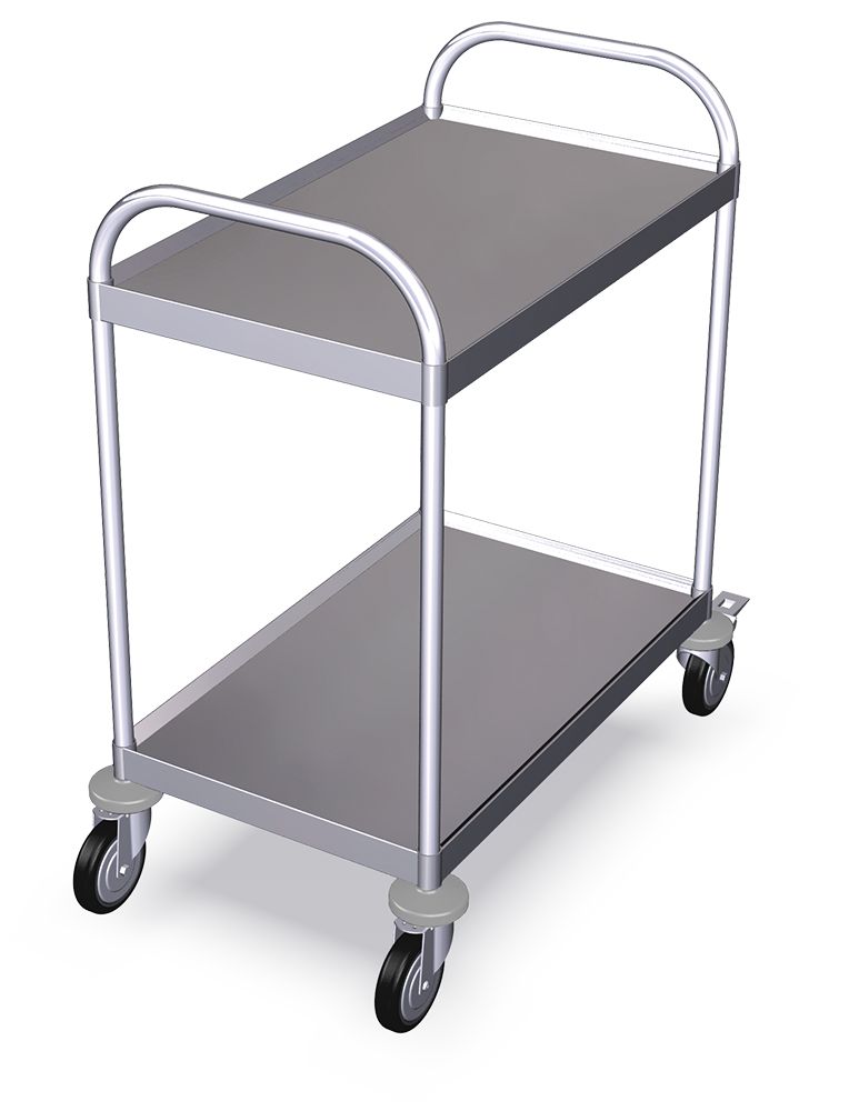 show original title Details about   Trolley Stainless Steel C2 100 KG Kitchen Trolley Transport Trolley Wheeled Trolley Tea Trolley 