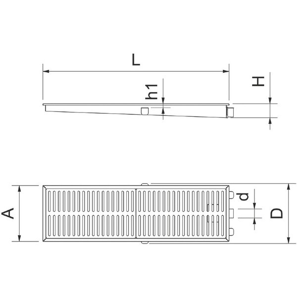 Fricosmos Stainless steel drainage channel