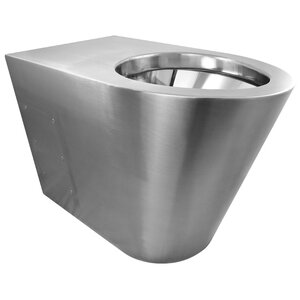 Toilet in stainless steel