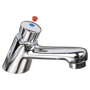 Tap with push button