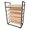 Bread rack, black lacquered