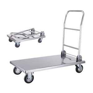 Platformwagen van roestvrij staal
