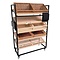 Bread rack, black lacquered