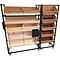 Bread rack, black lacquered
