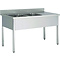 Washing-up basin 2 bowls of furniture 700mm depth