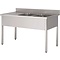 Washing-up basin 2 bowls of furniture 600mm depth