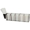 Stainless steel lid & straw dispenser 2 models