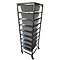 Raw material tower with 9 bins with lid
