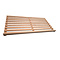 Beechwood grid for bread rack, with upstand.