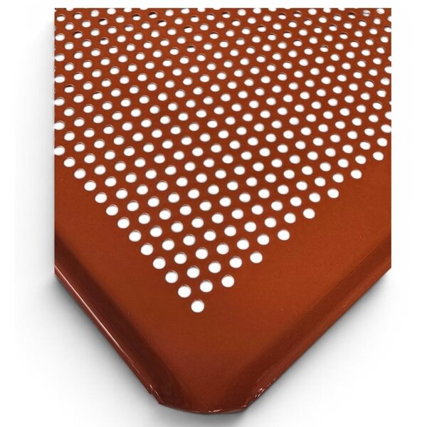 Seabiscuit line Bakplaat 400x600mm | Geperforeerd 3mm | Silicone Coating Rood KG-500