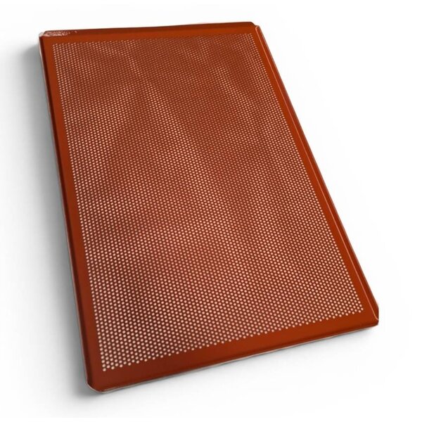 Seabiscuit line Baking Sheet 400x600mm | Perforated 3mm | Red Silicone Coating KG-500