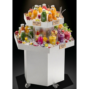 vitrine Inox  Vis, Smoothies & Dranken