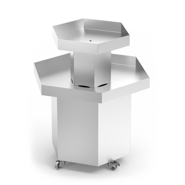 Fricosmos Multifunctionele Ijsvitrine Inox   Vis, Smoothies & Dranken
