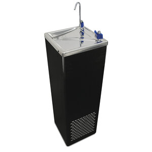 Black chilled water drinking fountain