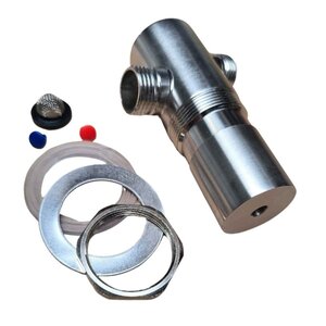 without timer knob MM 1/2" in stainless steel